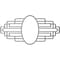 Ekena Millwork Elizabeth Architectural Grde PVC Pierced Ceiling Medallion, Black, 40"W x 20"H x 19"IH x 11"IW x 1"P CMPP40X20EBSBL - alternate 3